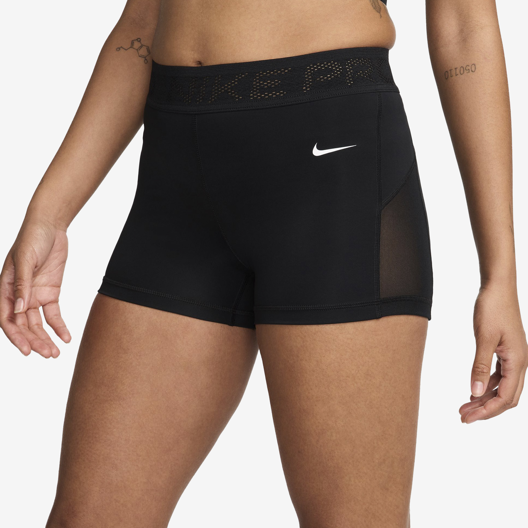 NIKE DRI-FIT MID WAIST SHORT - WOMEN FN3336-010
