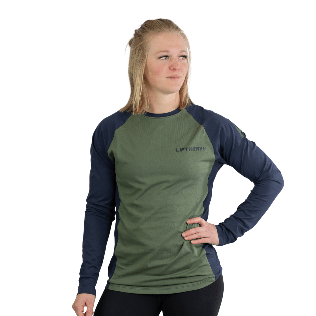 Lift Heavy Dual Fitted Longsleeve FITTEDLONGSLEEVE-OLIVE