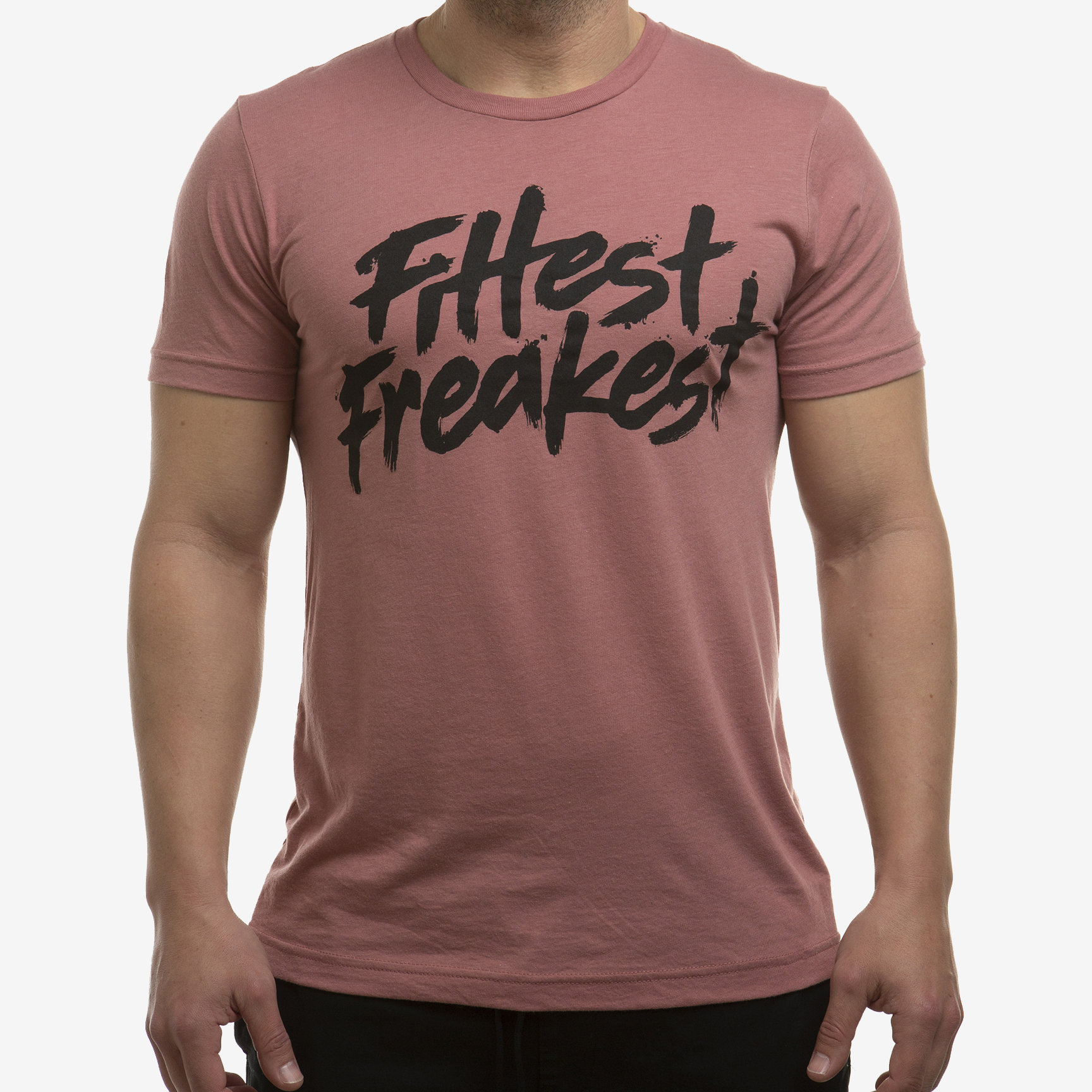 FITTEST FREAKEST T-SHIRT FFF-LOGO-TRAIN-PNK
