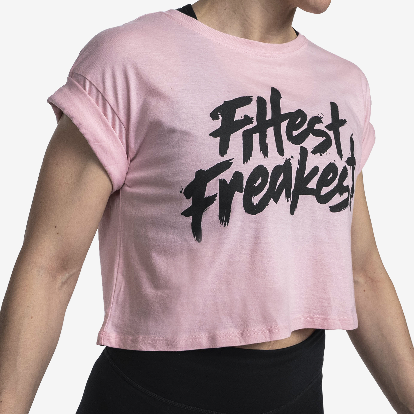 CROP TOP FITTEST FREAKEST FFCROP-PNK