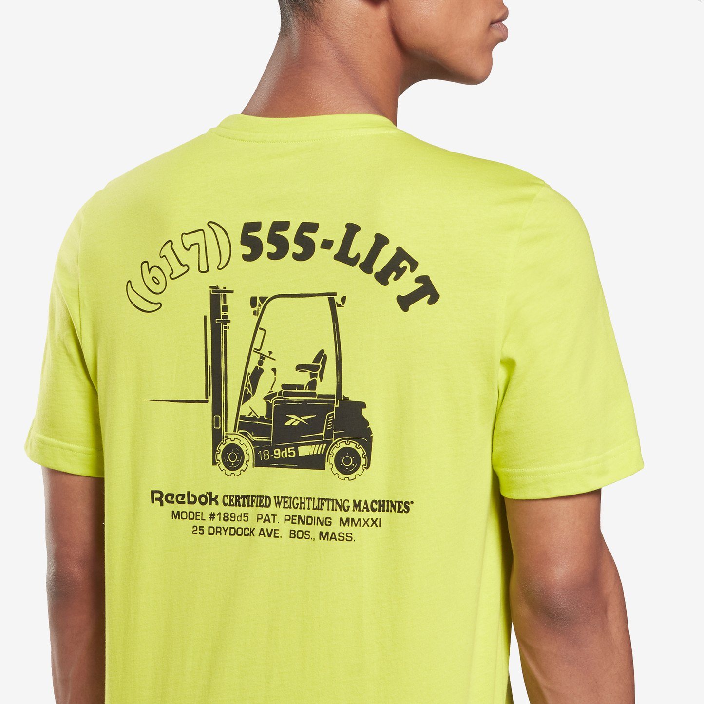 REEBOK WEIGHTLIFTING NOVELTY GRAPHIC T-SHIRT BG265-GT5703