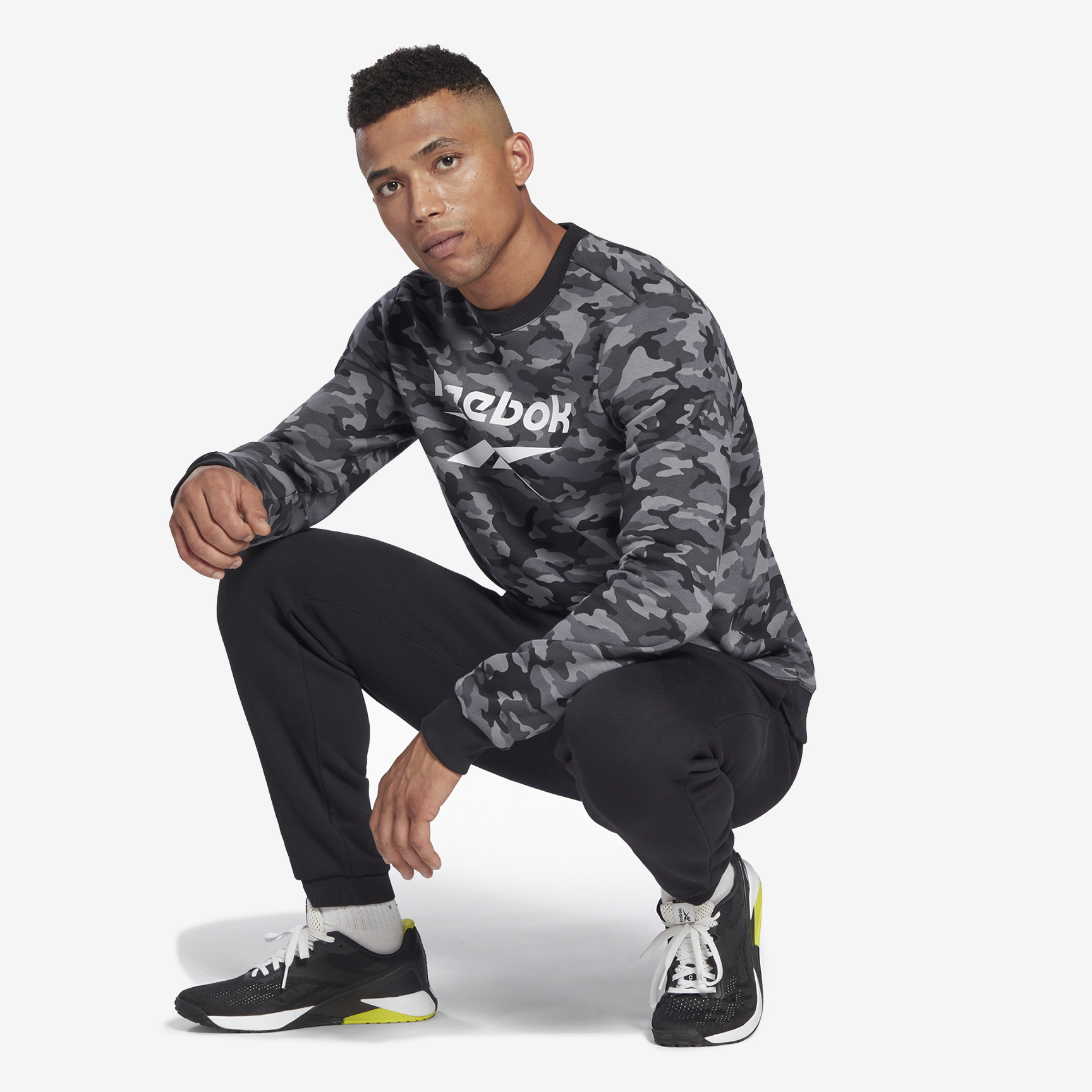 SUDADERA REEBOK ID CAMO CREW COL1E-HE8172