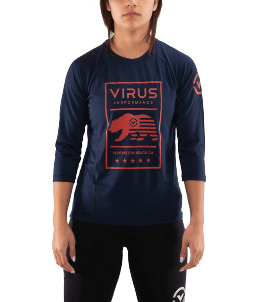 VIRUS RAGLAN T-SHIRT WPC42-NAVY