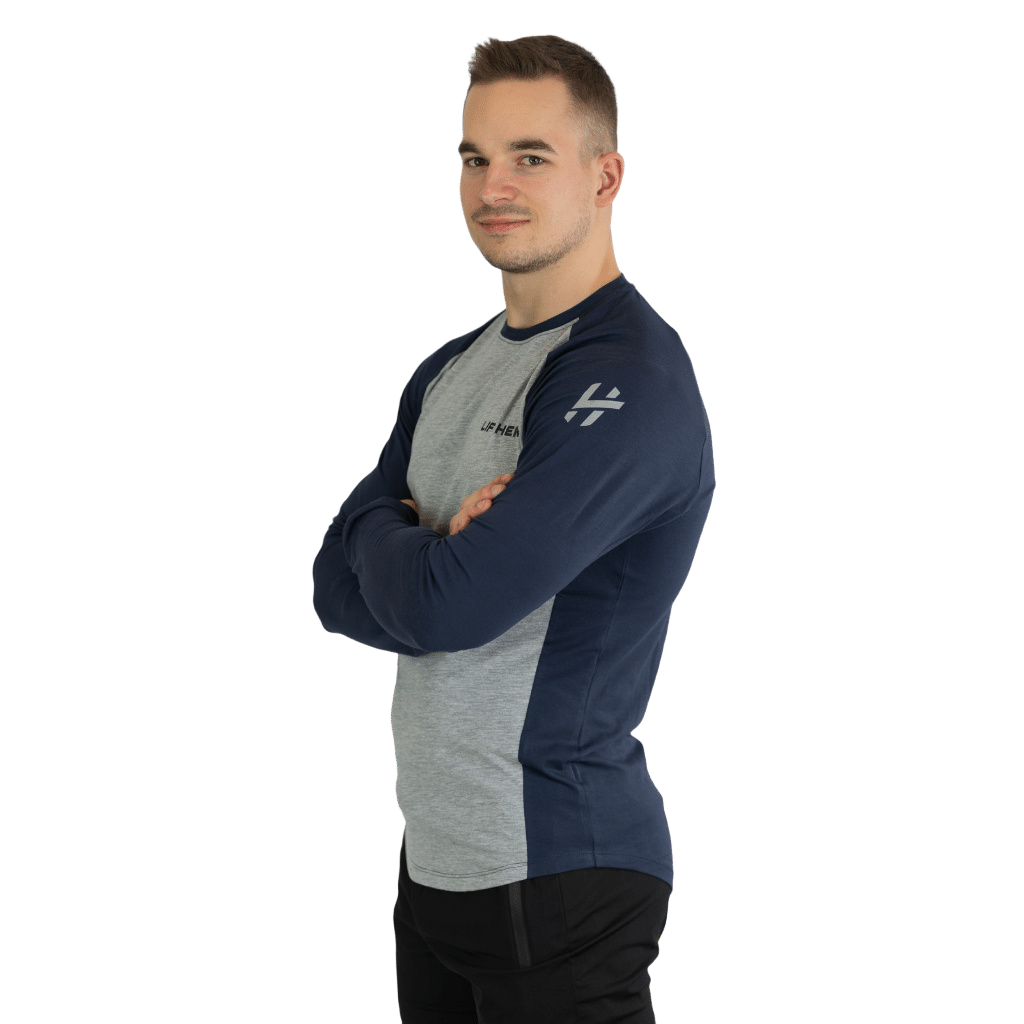 Lift Heavy Dual Fitted Longsleeve FITTEDLONGSLEEVE-GREY