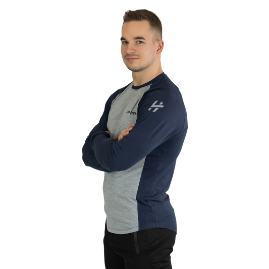 Lift Heavy Dual Fitted Longsleeve FITTEDLONGSLEEVE-GREY