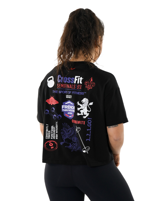 WOMEN'S OVERSIZED CROSSFIT® 2024 T-SHIRT NS-SF24-WT15-INK-FTD