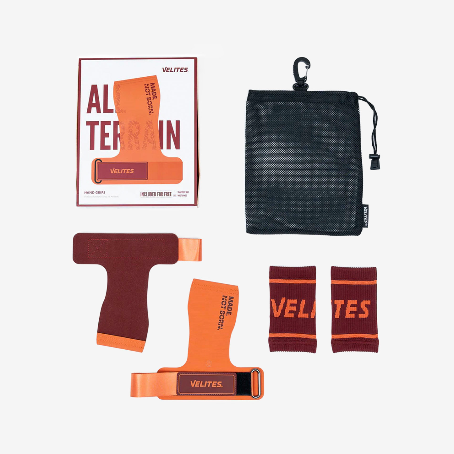 Velites All Terrain Grips - WITH OR WITHOUT MAGNESIUM ALLTERRAIN-ORANGE