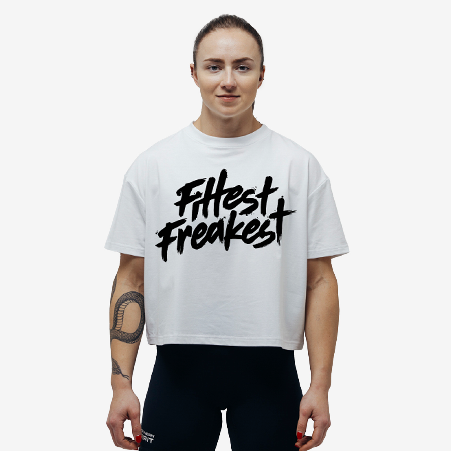 Fittest Freakest Oversize Crop Top - Women FFWT15-ALB