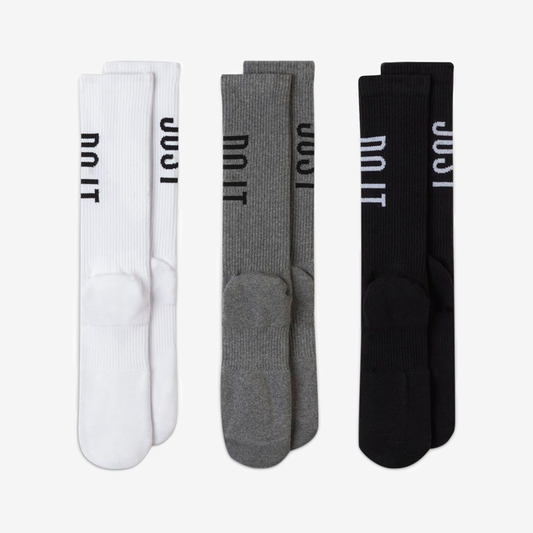 NIKE EVERYDAY PLUS CUSHIONED TRAINING CREW SOCKS (3 PAIRS) CZ0505-902