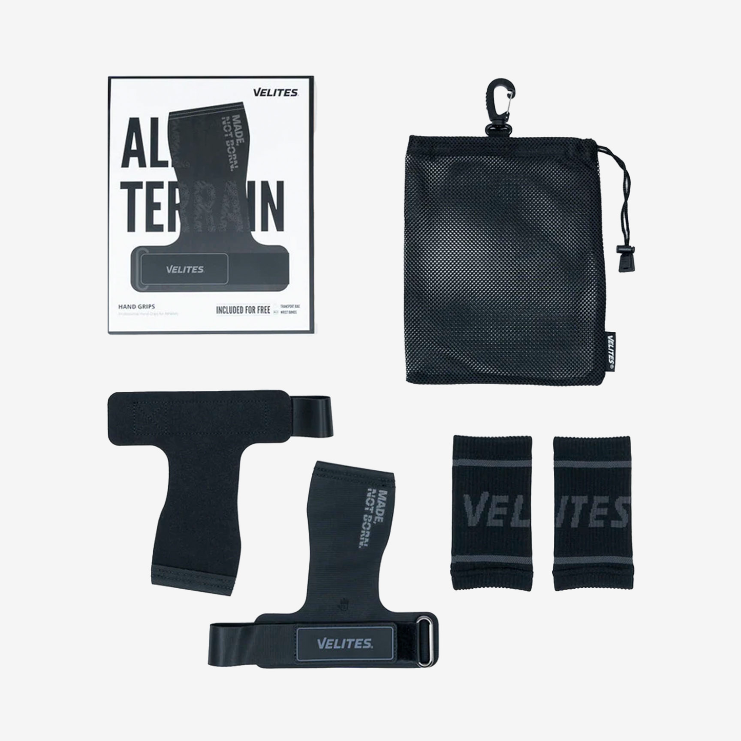 Velites All Terrain Grips - WITH OR WITHOUT MAGNESIUM ALLTERRAIN-BLACK