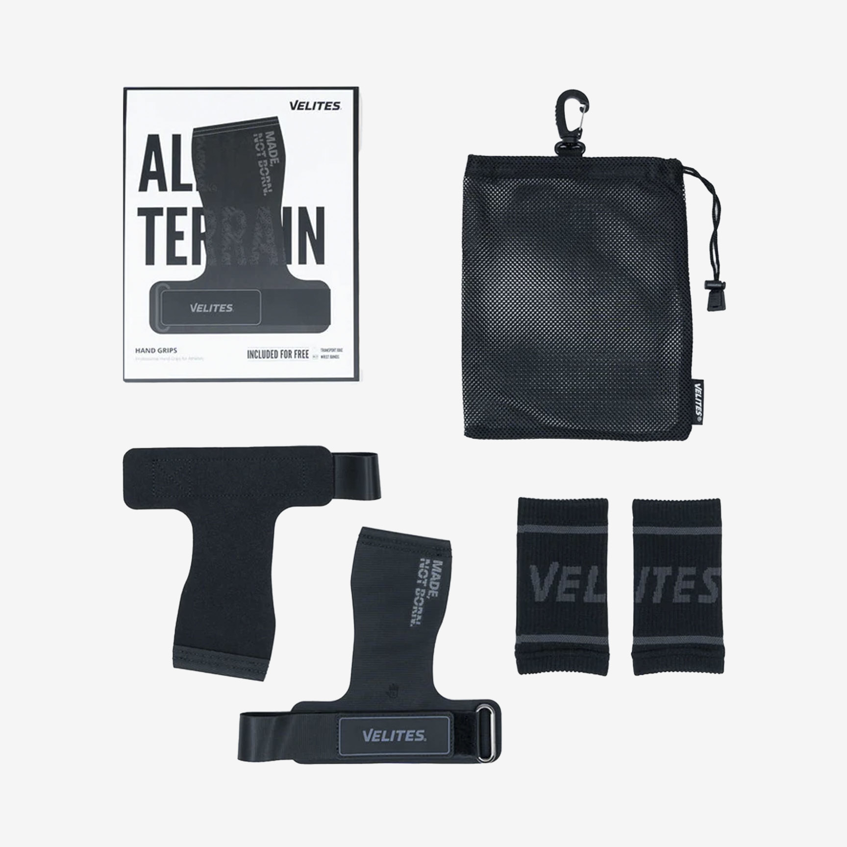 Velites All Terrain Grips - WITH OR WITHOUT MAGNESIUM ALLTERRAIN-BLACK