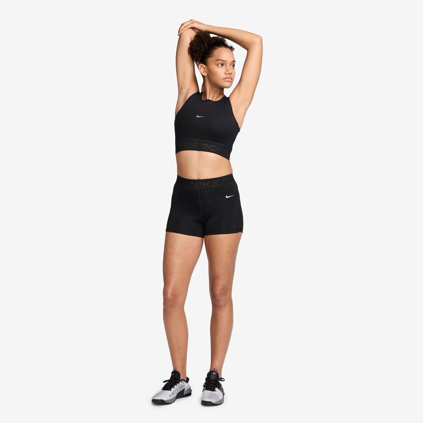 NIKE DRI-FIT MID WAIST SHORT - WOMEN FN3336-010