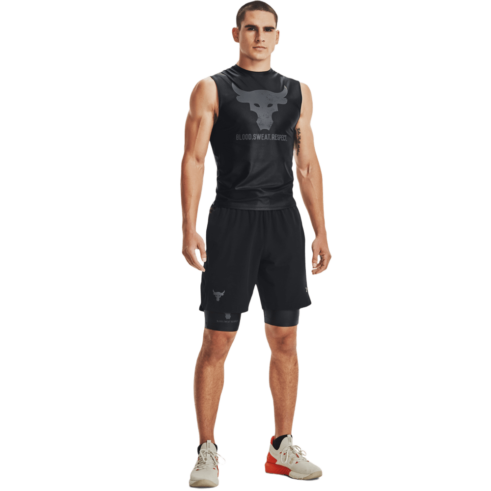 UNDER ARMOUR PROJECT ROCK ISO-CHILL SHORTS LEGGINGS 1361648-001