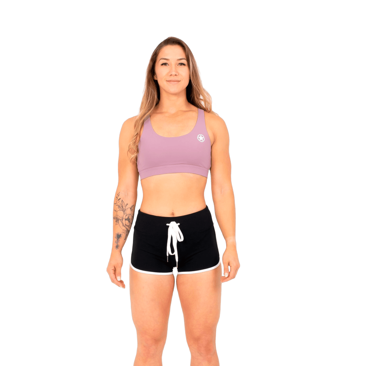 TOP SAVAGE BARBELL 4 STRAP - MEDIUM IMPACT SAV-SPORTBRA-4STRAP-MAUVE