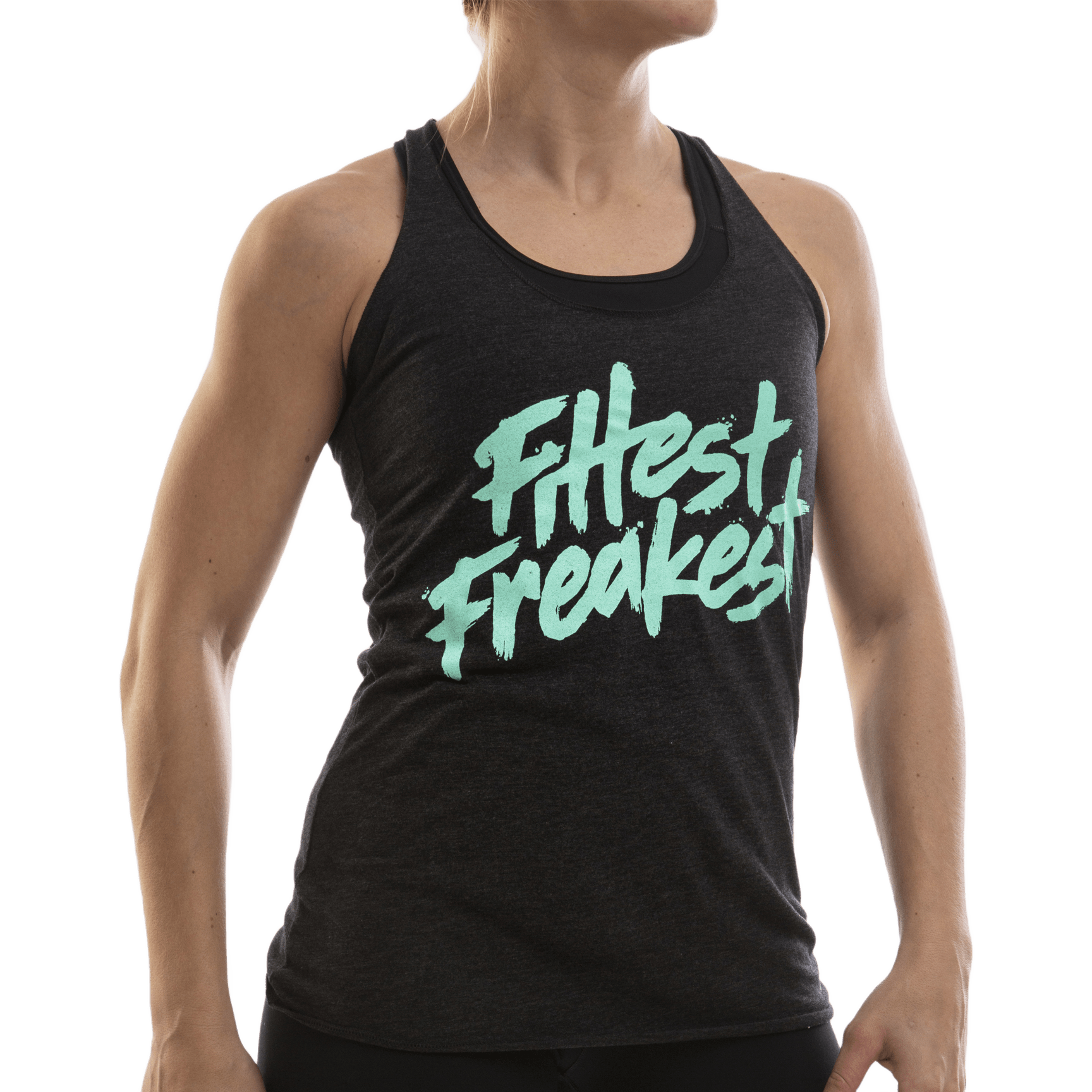 FITTEST FREAKEST TANK T-SHIRT FF-TANK-LOGO-TRAIN-BLACK