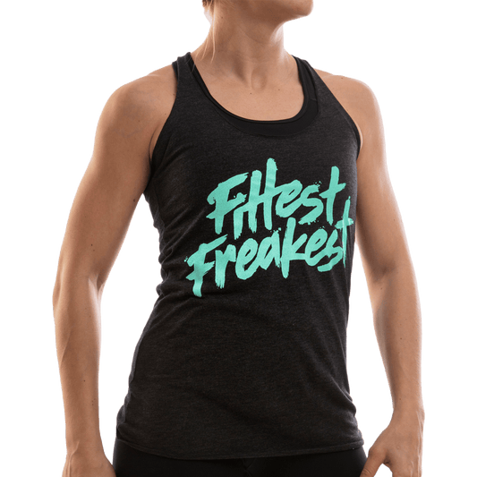 FITTEST FREAKEST TANK T-SHIRT FF-TANK-LOGO-TRAIN-BLACK