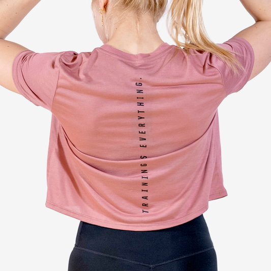 FLOWY CROP TOP FITTEST FREAKEST FFCROPSFT-PINK