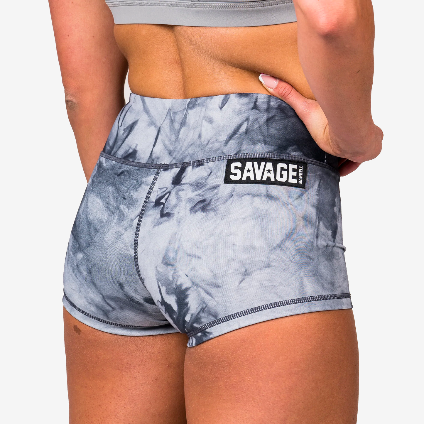 SAVAGE BARBELL TIE DYE SHORTS SAV-MSHORTS-TIEDYE-GRAY