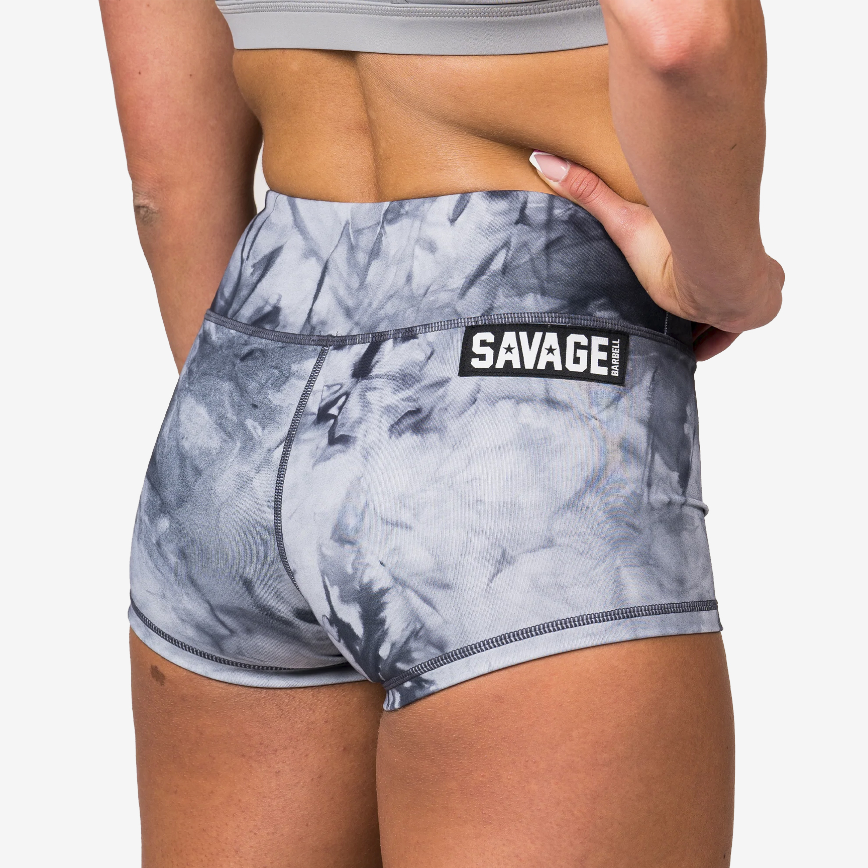 SAVAGE BARBELL TIE DYE SHORTS SAV-MSHORTS-TIEDYE-GRAY