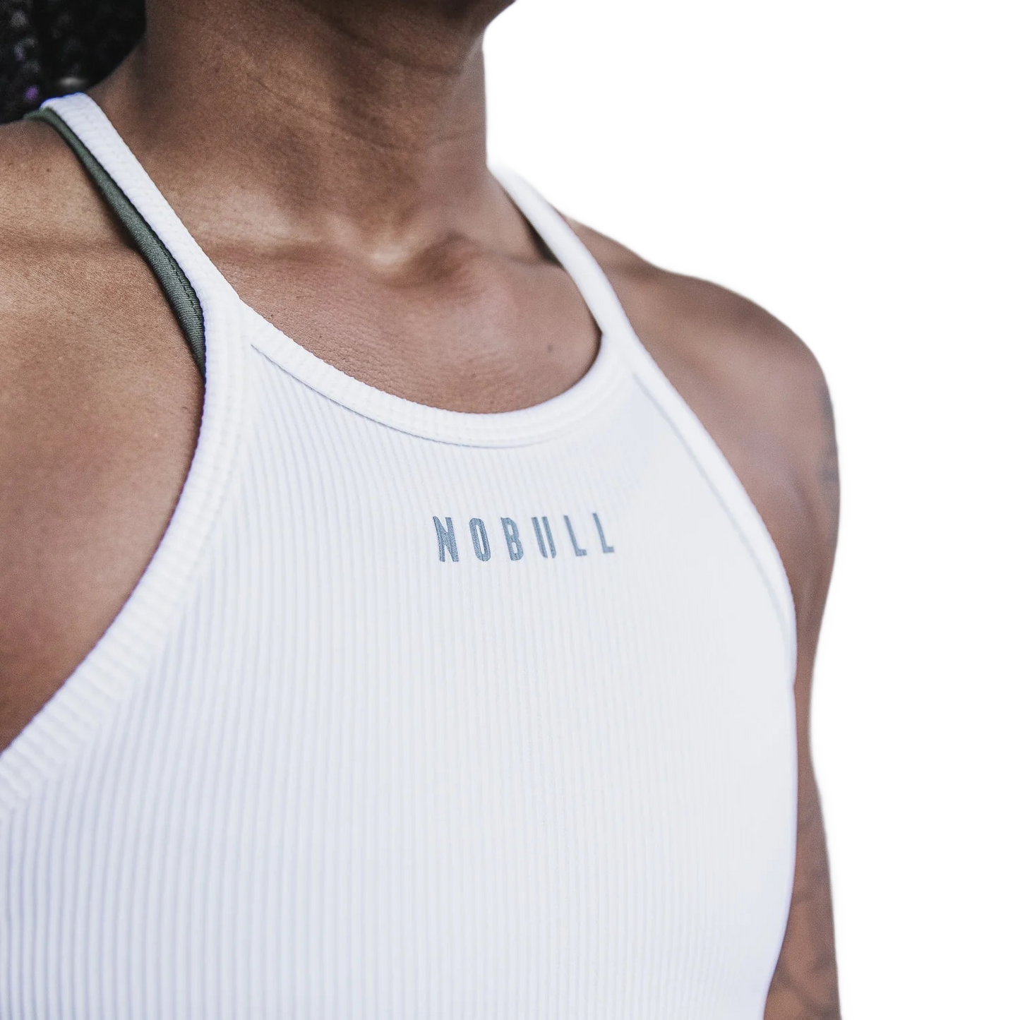 NOBULL Tank WNBHNTNKRIB-WHT