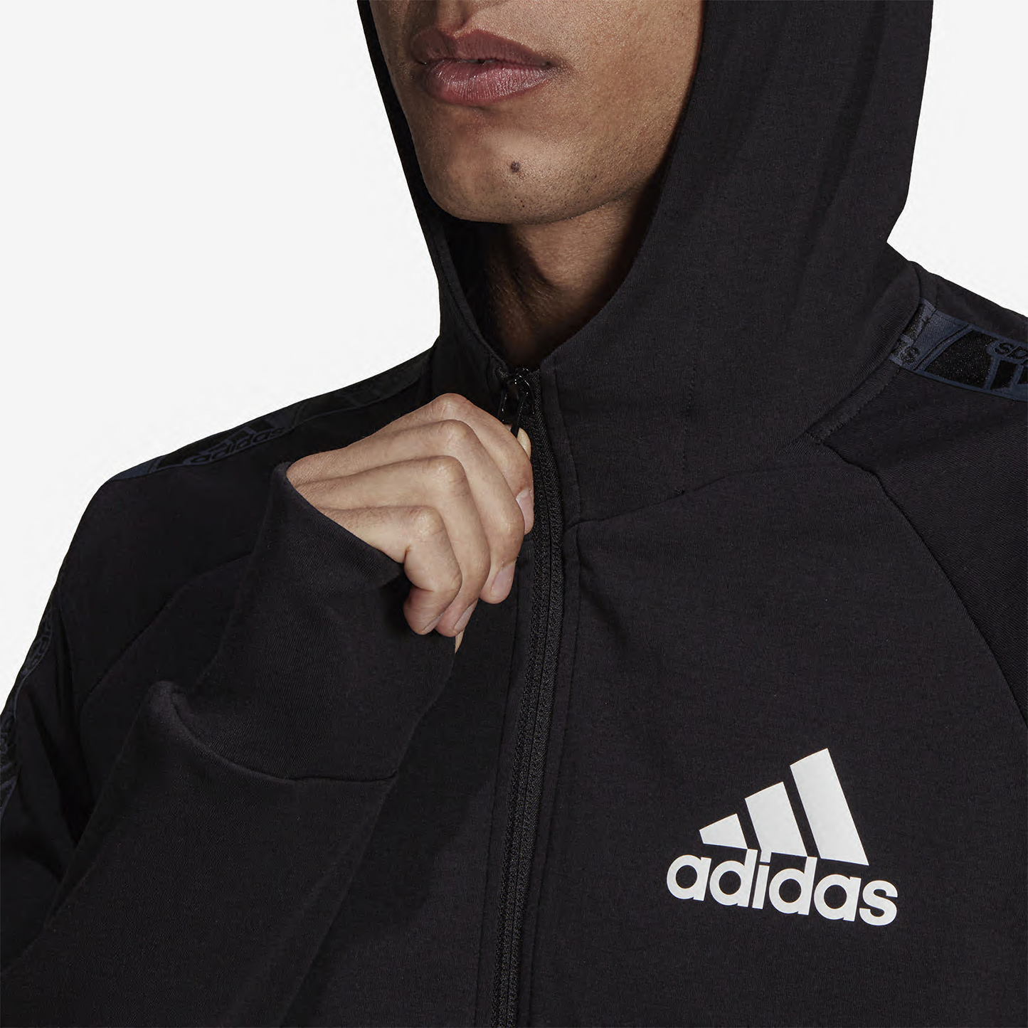 ADIDAS AEROREADY DESIGNED TO MOVE MOTION LOGO HOODIE IYQ73-GV5302