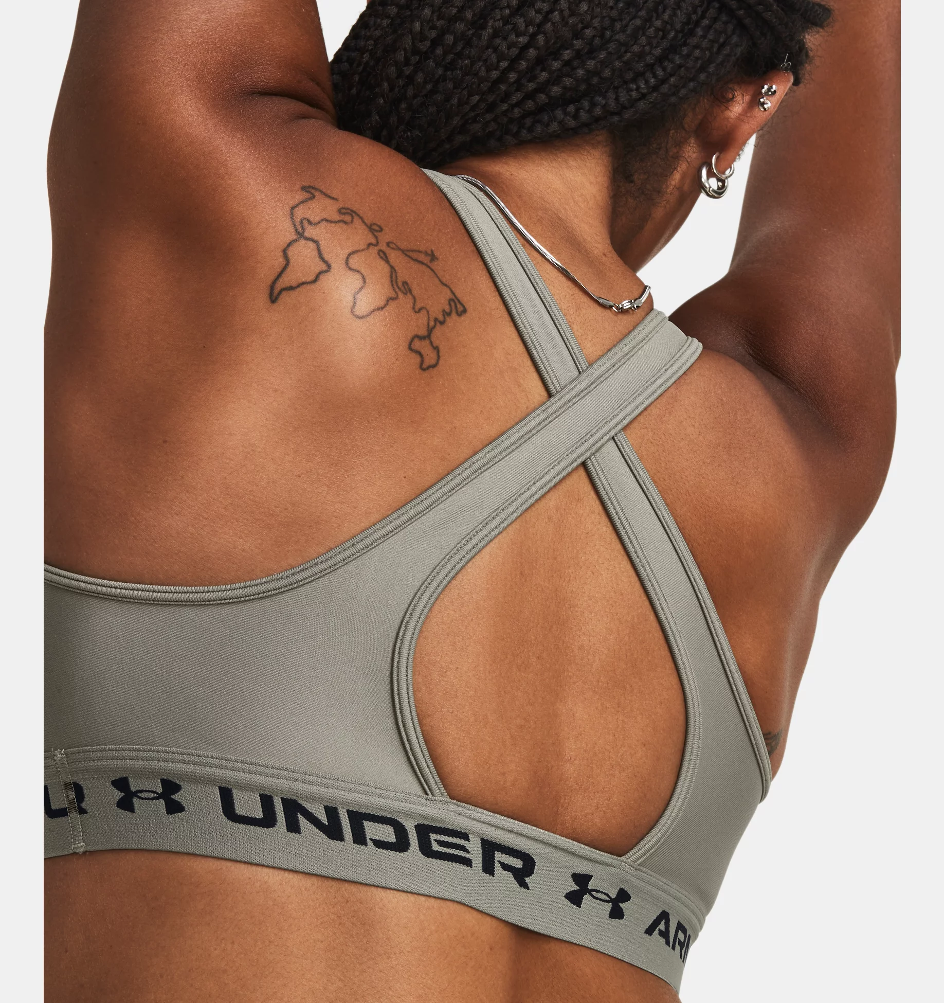 TOP UNDER ARMOUR MID CROSSBACK - MEDIUM IMPACT 1361034-504