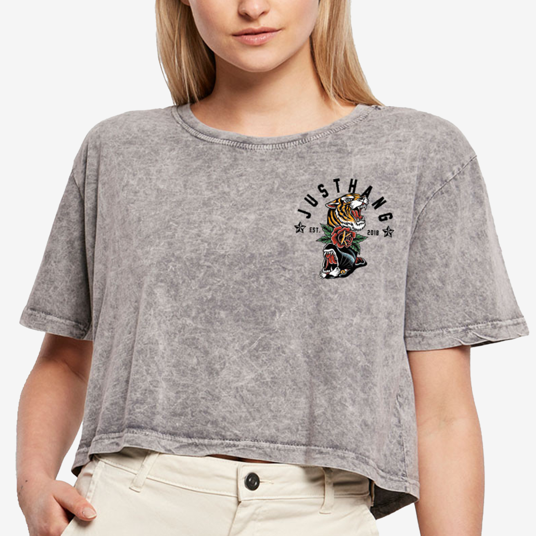JUSTHANG OVERSIZE CROP TOP 